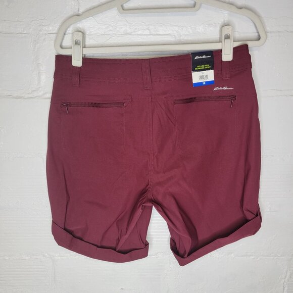 Eddie Bauer Women's Size 10 Rolled Hem Bermuda Short Red - Picture 2 of 7